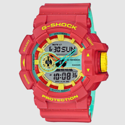Casio G-Shock Red Dial Unisex Watch GA-400CM-4A Red Resin Digital