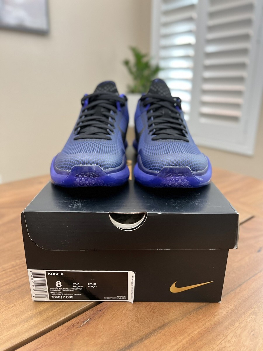 Nike Kobe 10 X “BlackOut” 2015 - Men Size 8 #705317-005 Brand New