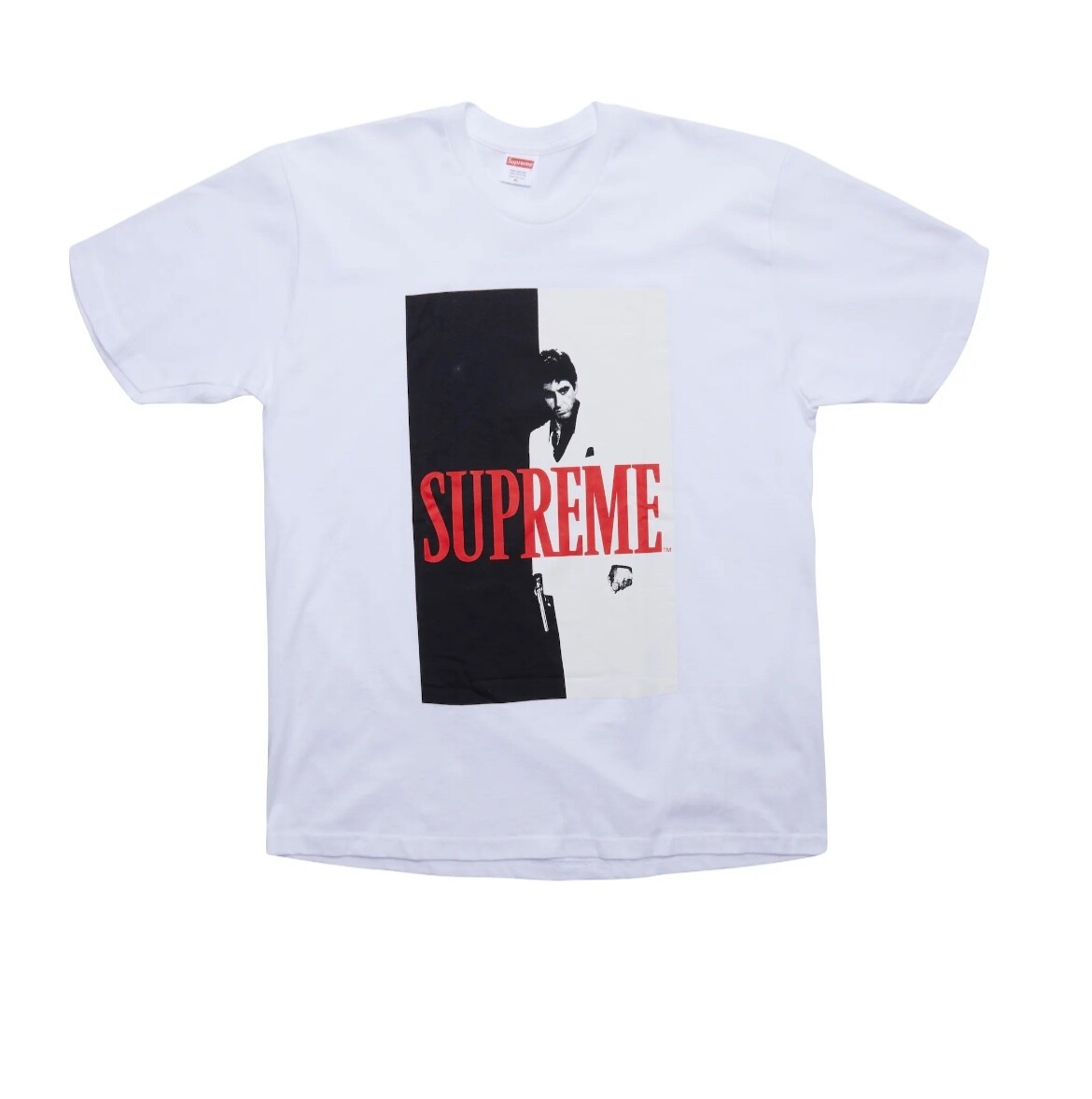 SUPREME SCARFACE SPLIT T SHIRT WHITE SIZE SMALL | eBay
