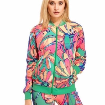 Rare Adidas Originals X Farm Rio Colab Bananas Track Jacket Zip Up