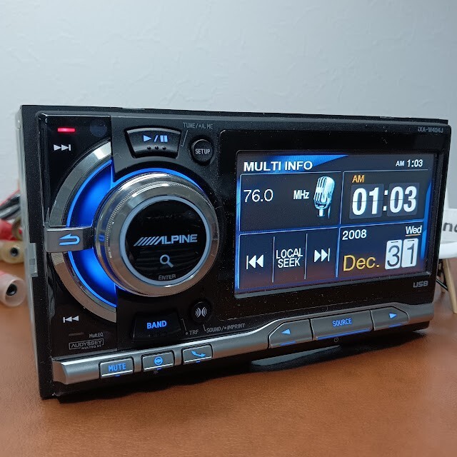 Alpine iXA-W404J 2DIN Digital Media Receiver USB AUX Car Audio