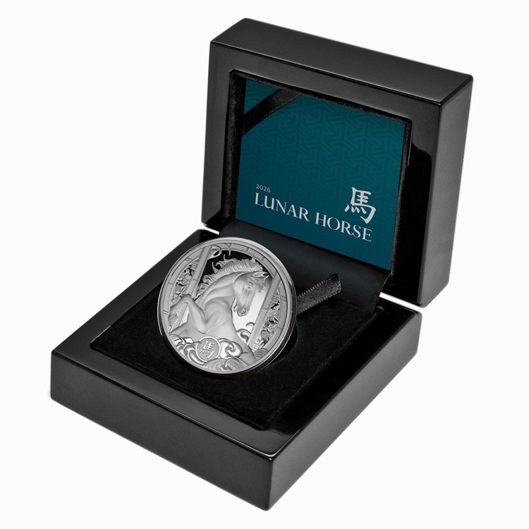 Niue 2026 YEAR of the HORSE $1 1 Troy Oz Pure Silver Proof—MINTAGE