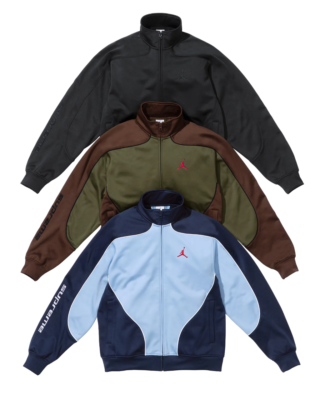 Supreme x Jordan Tricot Track Jacket 3colors Black Brown Blue FW24