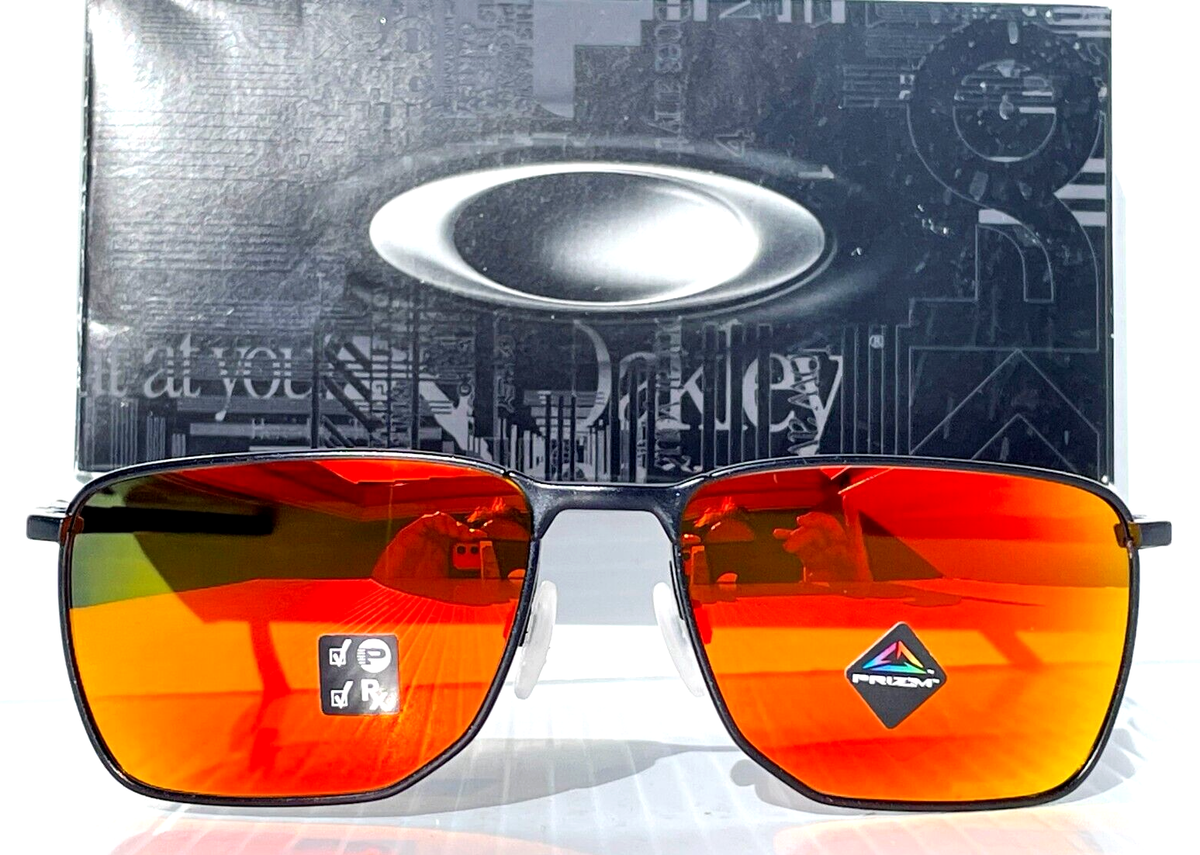 NEW Oakley EJECTOR Light Steel POLARIZED PRIZM Ruby Lens Sunglass