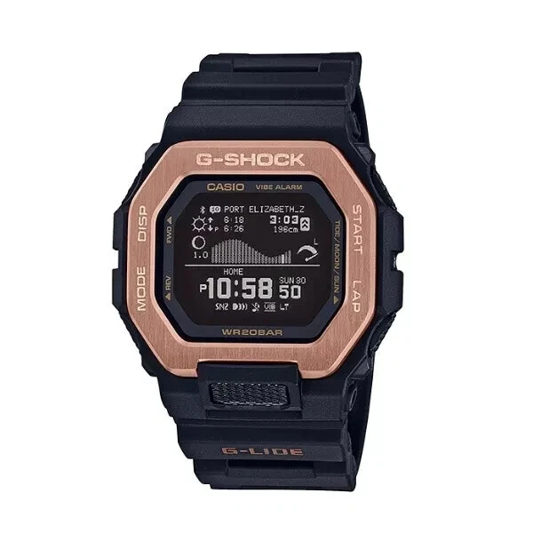 Casio G-Shock GBX-100NS-4 G-Lide Bluetooth Digital Black Resin