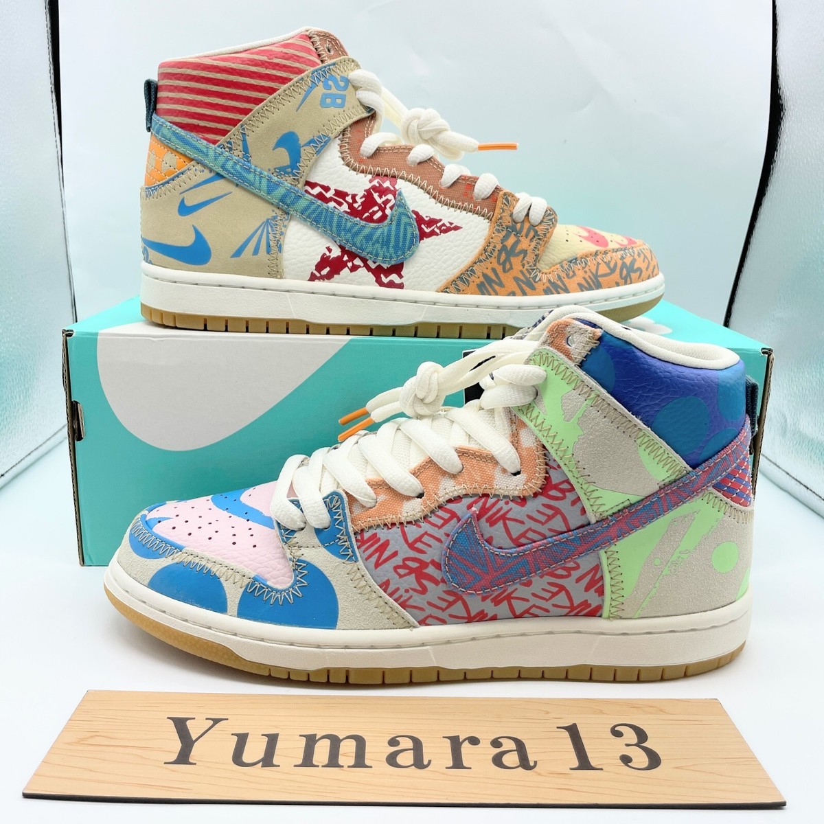 Nike SB Dunk High Thomas Campbell What the 918321-381 Men's Size