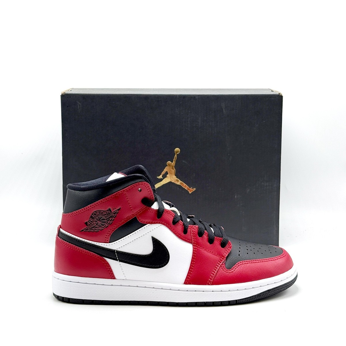 Size 9 - Jordan 1 Mid Chicago Black Toe 2020 for sale online | eBay