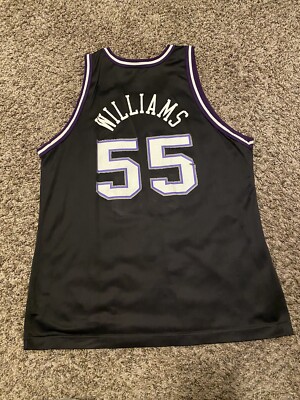 Vintage Jason Williams #55 Sacramento Kings Champion Jersey Black
