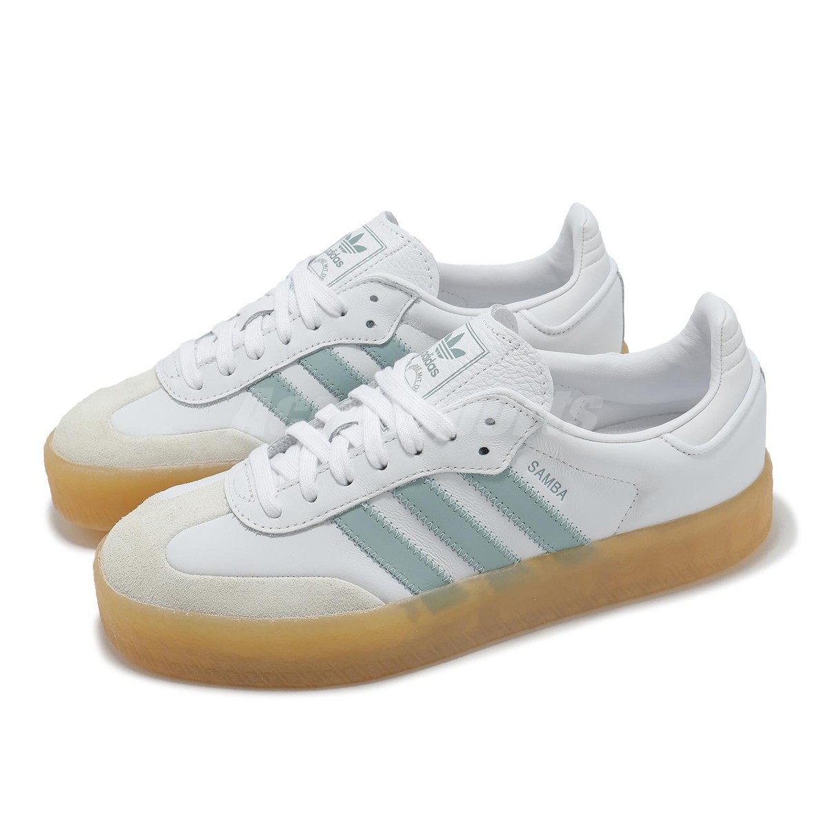 adidas Originals Sambae W White Wonder Blue Gum Women Casual Shoes