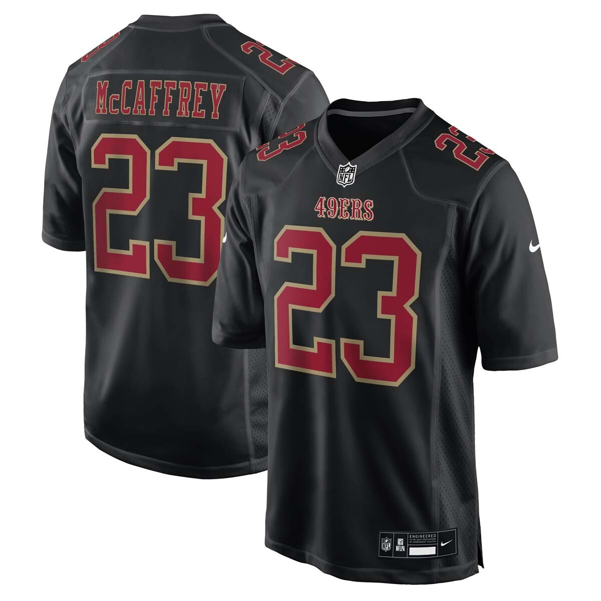 San Francisco 49ers Christian McCaffrey #23 Nike Black Fashion NFL
