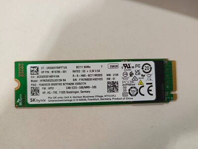 SK Hynix 256GB BC711 M.2 NVMe SSD 2280 Solid State Drive 3500MBs