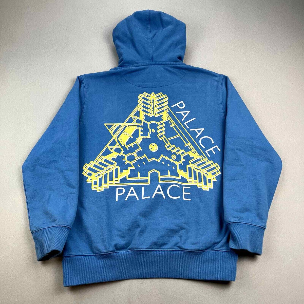 Palace Skateboards Hoodie Sweatshirt Adult Small Blue K Head Tri