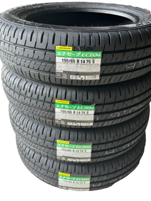 DUNLOP Genuine ENASAVE EC204 155/65R14 75S Summer Tires Set of 4