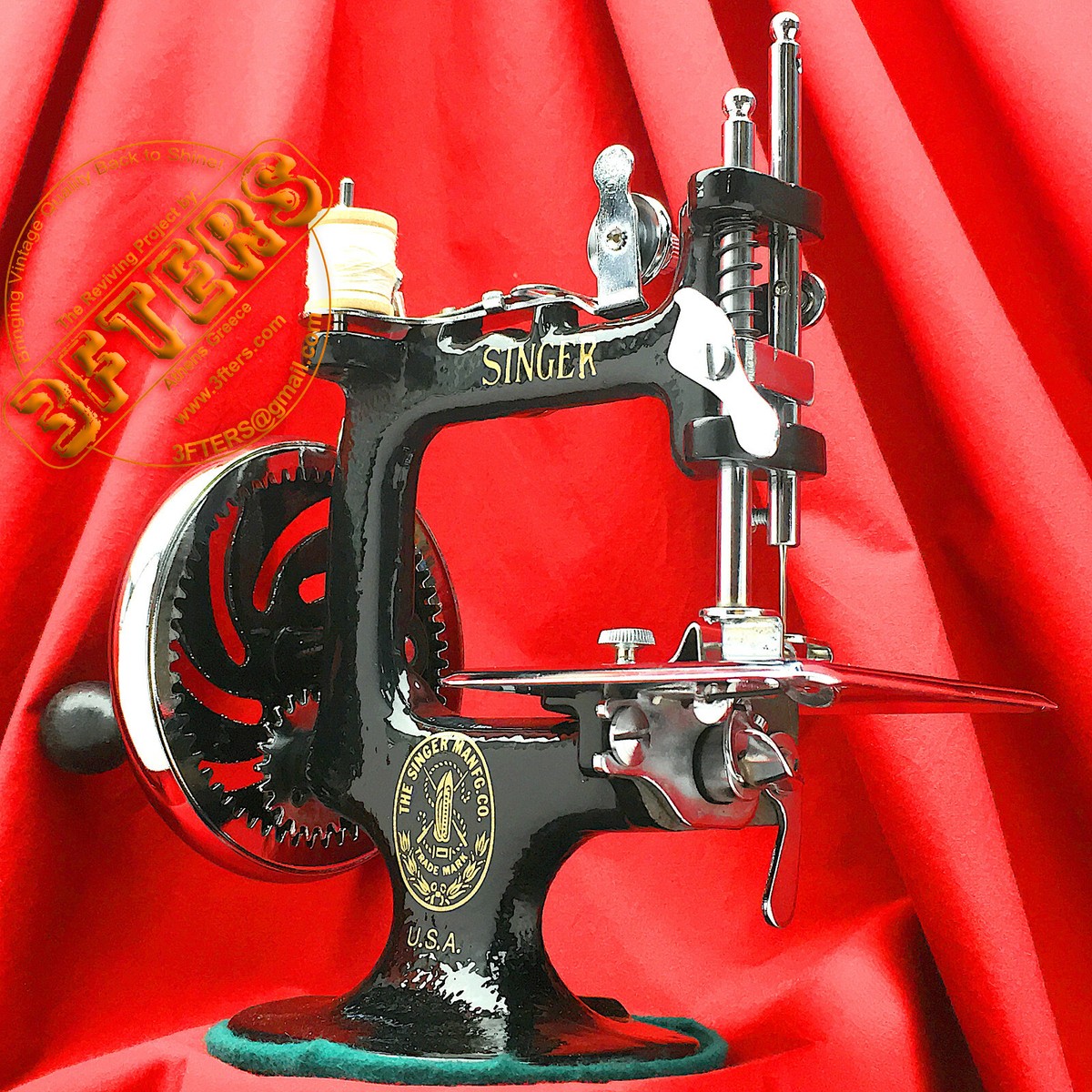 SINGER 20 Child Toy Sewing Machine SewHandy 20-1 Restored by