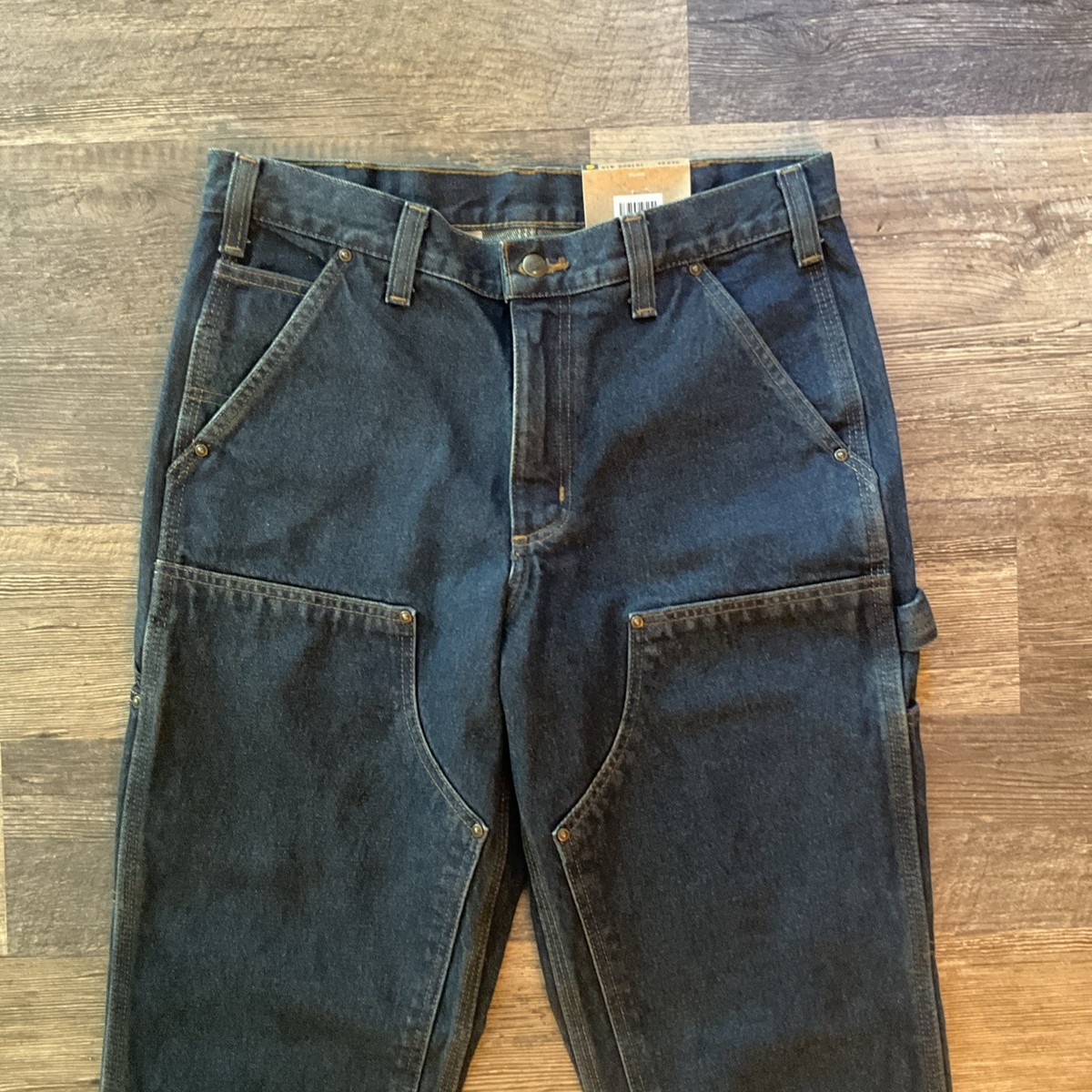 Vintage 90's Deadstock NWT Carhartt Denim Double Knees 32x34 | eBay