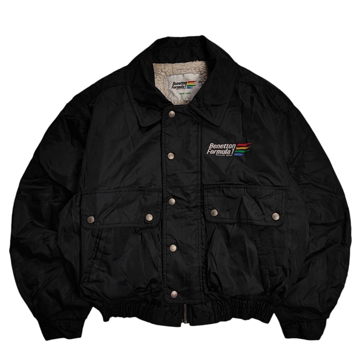 Vintage Benetton Formula 1 Bomber Racing Jacket | eBay
