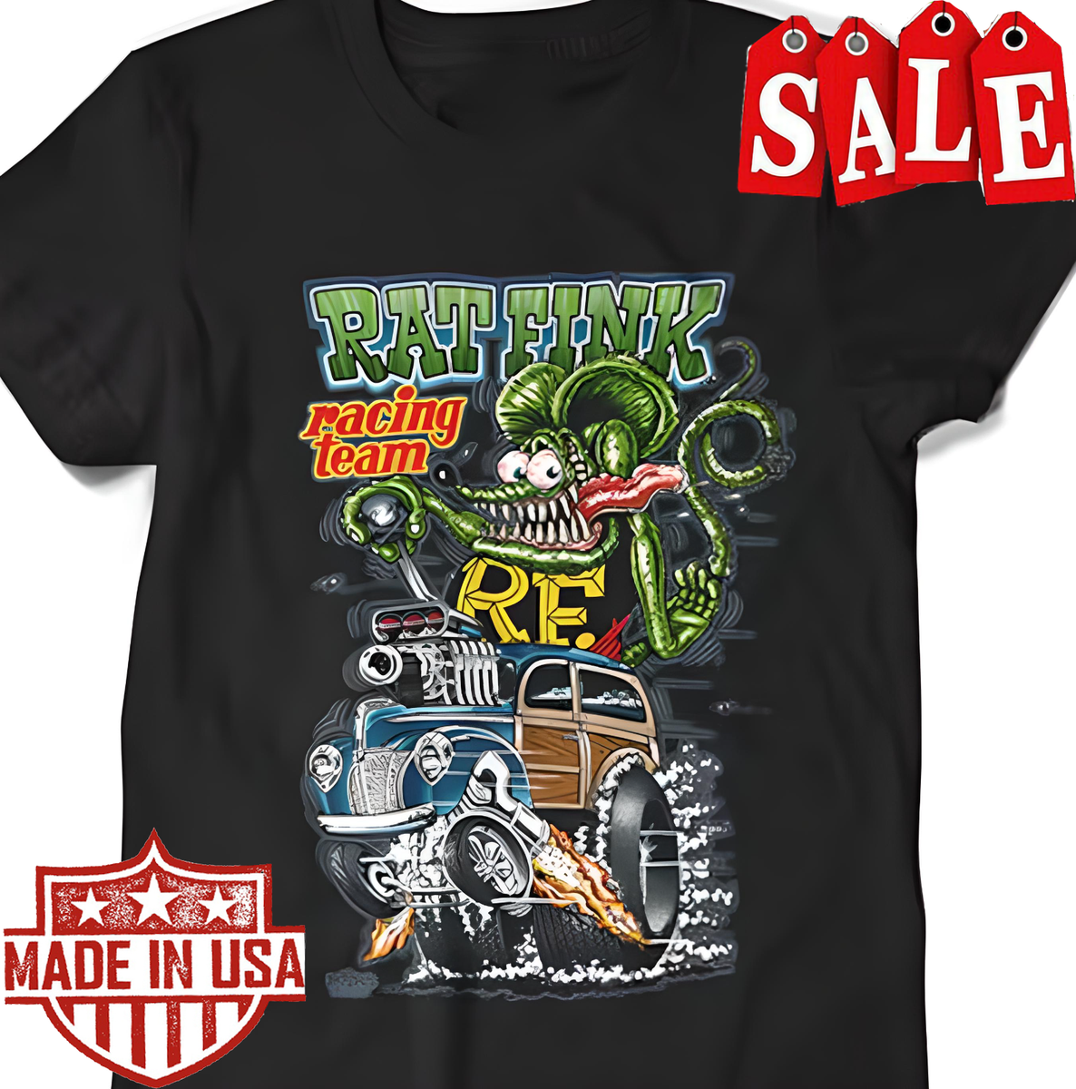 HOT Ed Roth'S Rat Fink Racing Team Shirt Unisex S-5Xl J736 | eBay