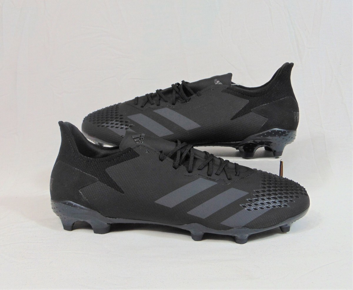 Adidas Predator 20.2 FG Demonskin Triple Black Soccer Cleats Sz