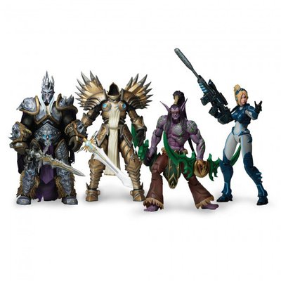 NECA Heroes of The Storm Series 1&2 Set Illidan Nova Tyrael Arthas