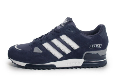 New Men's ADIDAS G40159 Navy White ZX 750 Running trainers shoes
