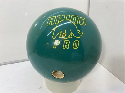 Brunswick Original 90s Teal Rhino Pro Bowling Ball 16 lb Drilled