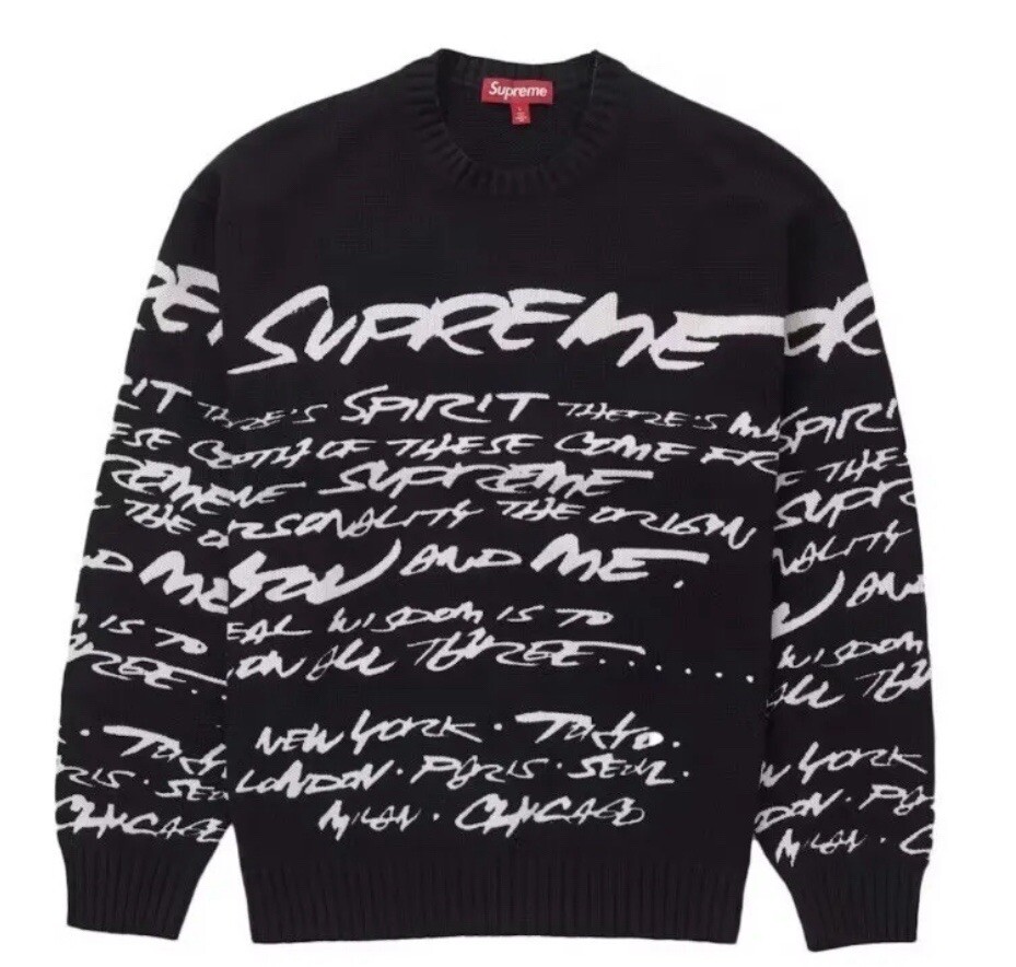 Brand New Supreme x Futura Sweater White Black - Size M - SS24 | eBay