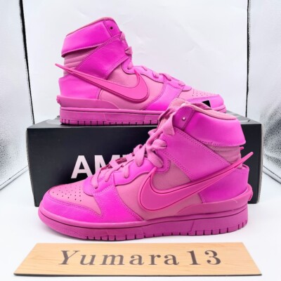 Nike Dunk High AMBUSH Fuchsia Lethal Pink CU7544-600 Men's Size | eBay