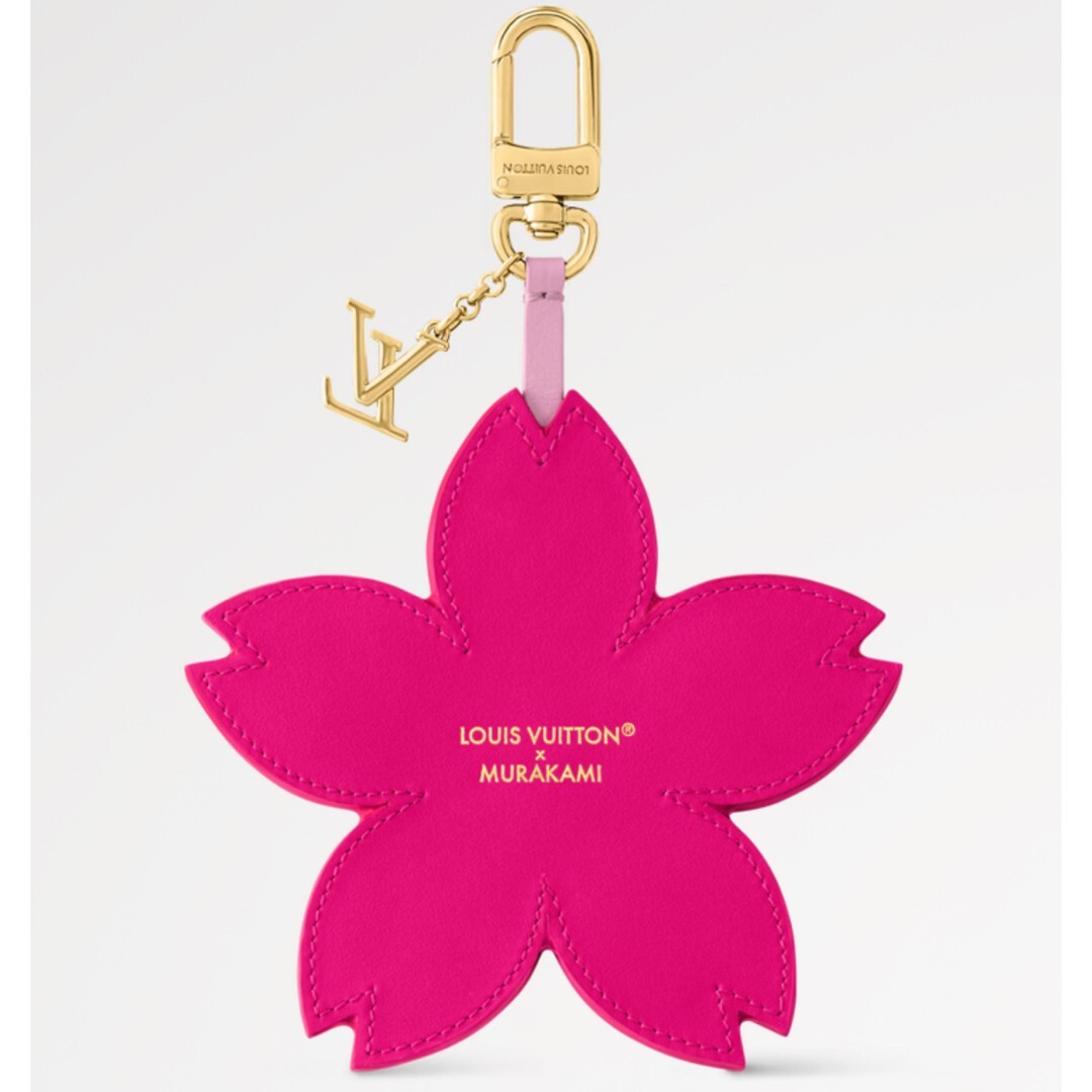 Louis Vuitton × Takashi Murakami Key Holder Cherry Blossom Pink