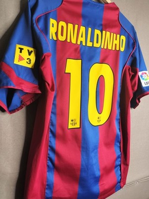 Ronaldinho 10 Medium Jersey FC Barcelona 2004 2005 Home Maglia