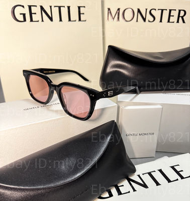 GentleMonster Nubo 01(V) Sunglasses Black Frame Pink Lenses | eBay