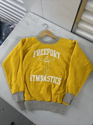 Vintage Flock Print Sweatshirt Tri Color 60's 70's Rare Flocky | eBay