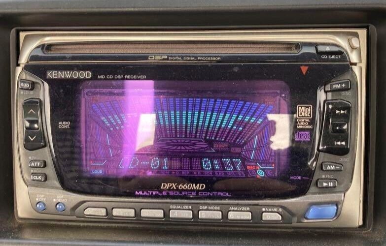 KENWOOD DPX-660MD MD CD Receiver Car Audio Graphic equalizer