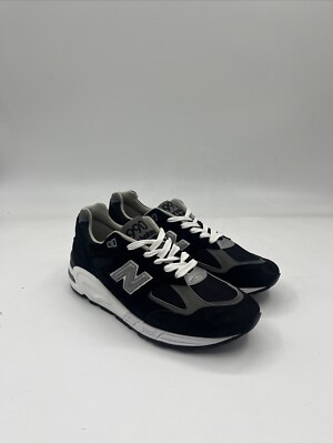 New Balance 990V2 Black Lifestyle Sneakers M990BL2 Men's Size 7.5