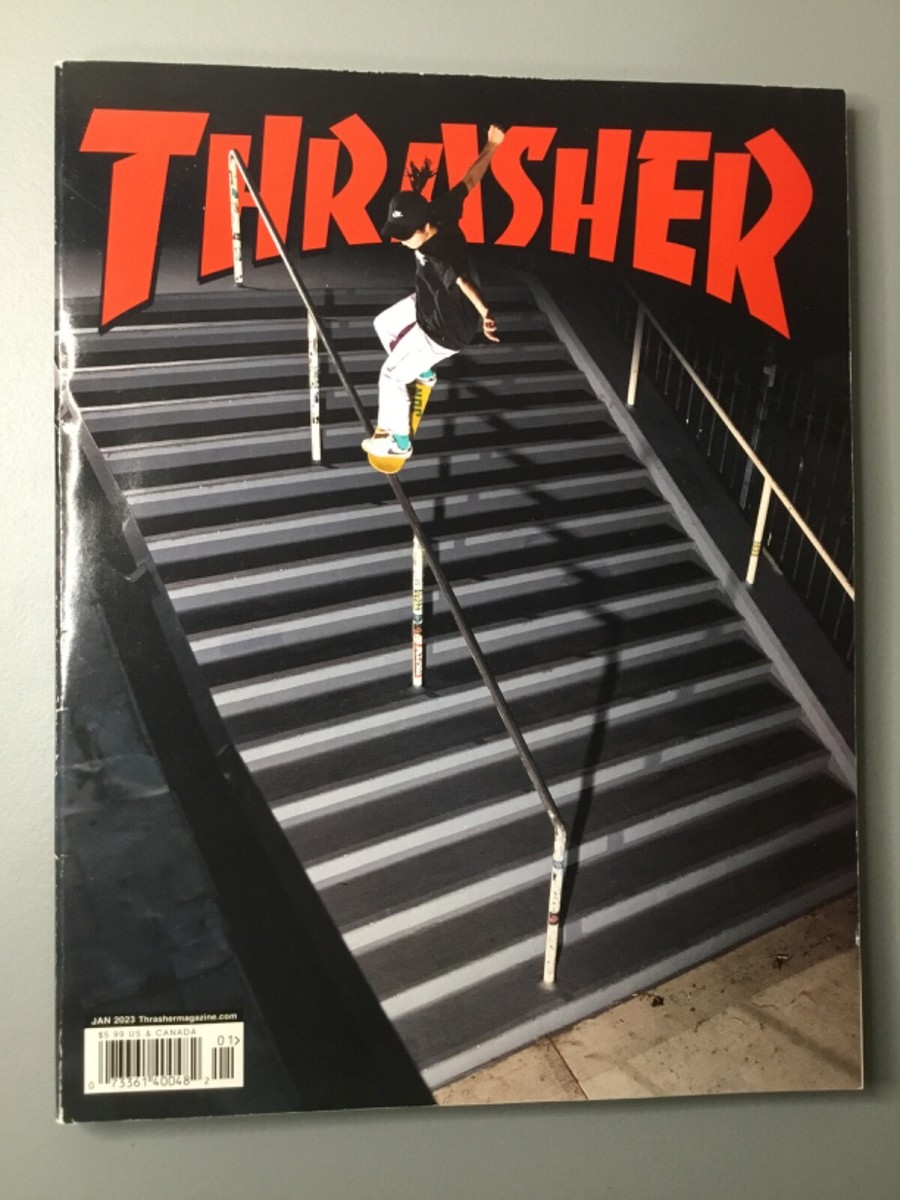 Thrasher Magazine 510 Jan 2023 Skateboard Nyjah Huston Pedro