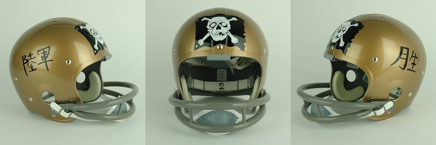 NAVY MIDSHIPMEN 1962 Vintage Riddell TK Suspension Football Helmet