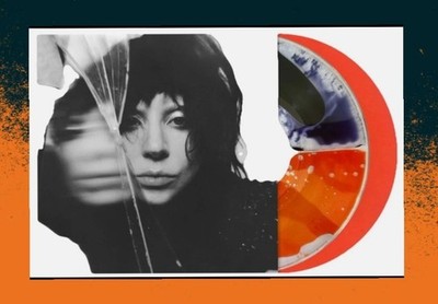 Lady Gaga Mayhem x Bad World Split Liquid Filled Vinyl LP Blood