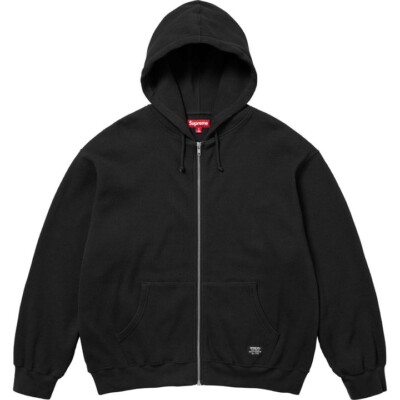 Supreme Hooded Zip Up Thermal Black | eBay