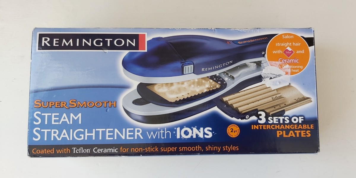 Remington Super Smooth Teflon Steam Straighteners With Waving