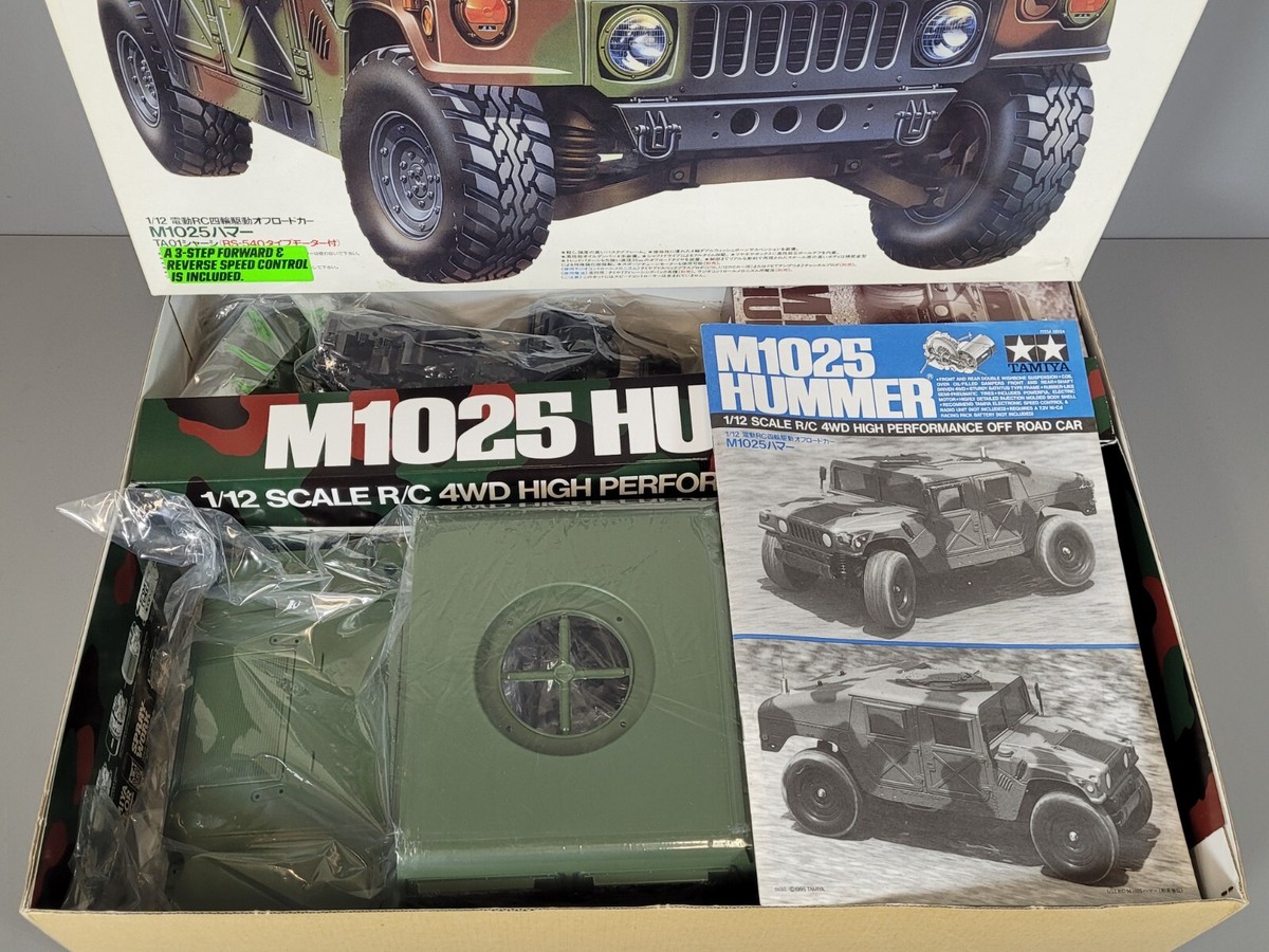New Vintage Open Tamiya 1/12 RC M1025 Hummer Military TA01 Chassis