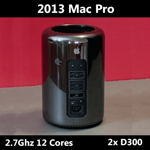 2013 Mac Pro | 2.7GHz 12-Core | Dual AMD D300 | 32GB RAM | 2TB