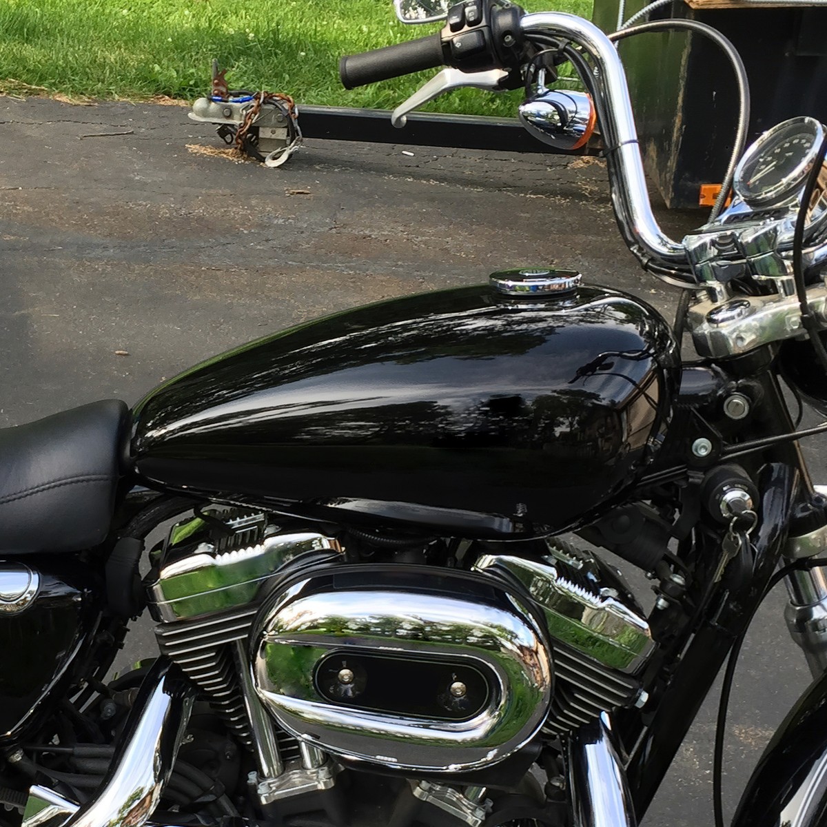 Gas Fuel Tank 3.7 Gallon Fit For Harley Davidson Sportster XL883