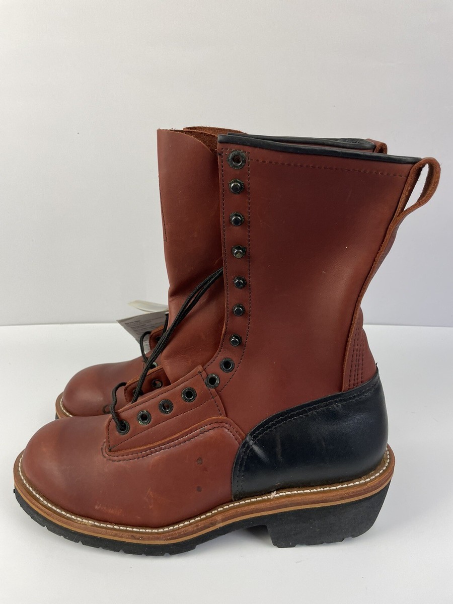 Red Wing 921 Lineman Logger Boots 10 Inch Size 10 B | eBay