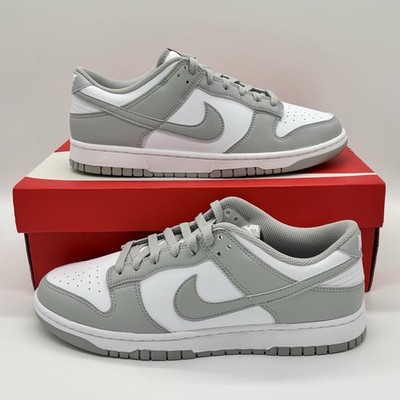 Nike Dunk Low White Light Smoke Grey Sneakers HF5441-105 Mens Size