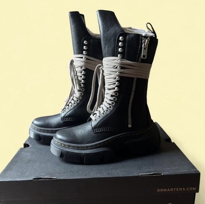 Dr. Martens X Rick Owens DMXL 1918 Calf Length Boots BNIB Women's