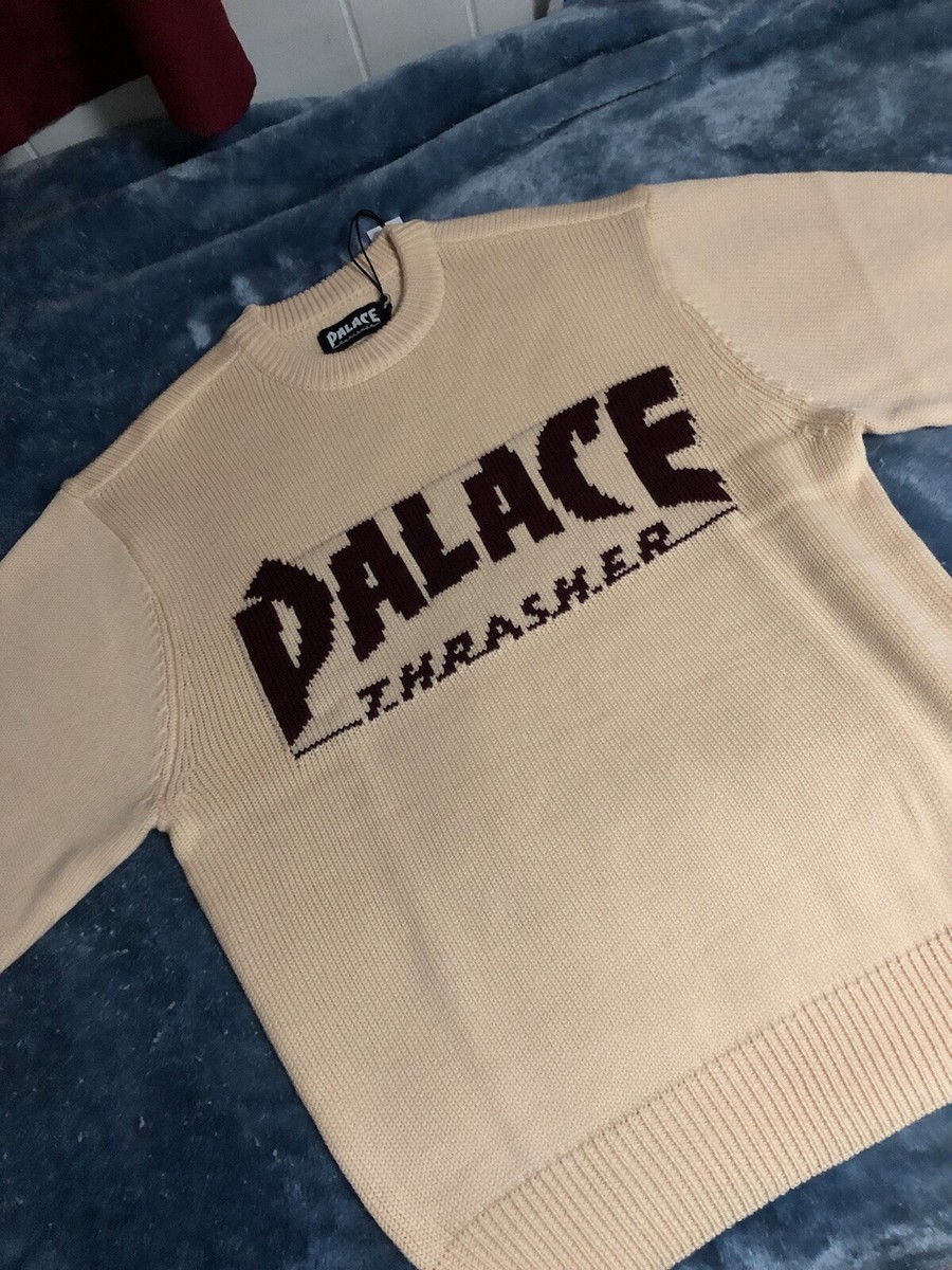 PALACE THRASHER KNIT OFF WHITE | eBay