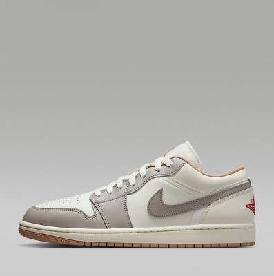 Nike Air Jordan 1 Low Sneakers Shoes Sail/College Gray/Hemp 553558