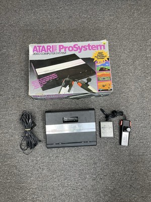 Atari 7800 Pro System Console In Original Box Tested Works W/Game