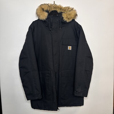 CARHARTT SIBERIAN PARKA WIP JACKET WITH FUR NWT SZ 2XL Vintage