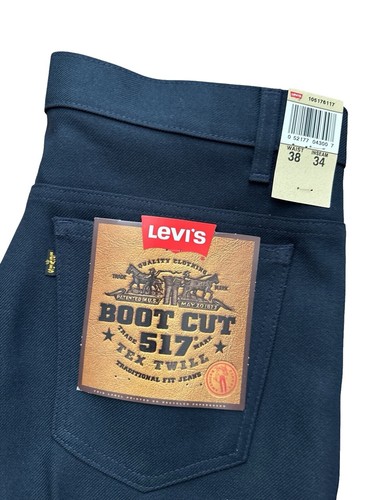Vintage Levis Jeans Mens 36x31 (Fits 33x29) Blue 517 Bootcut Made