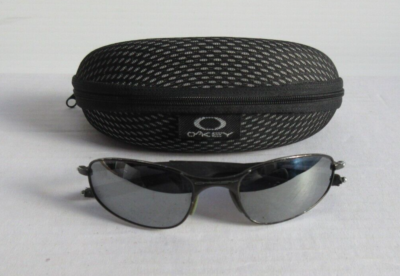 Vintage Oakley E Wire Gen 2 Dark Gray Chrome Sunglasses | eBay